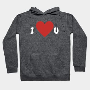 I ♥ u - I love you romantic Hoodie